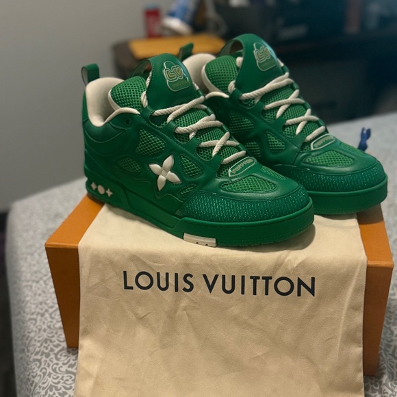 Louis Vuitton Green Sneakers - Picture 1 of 11
